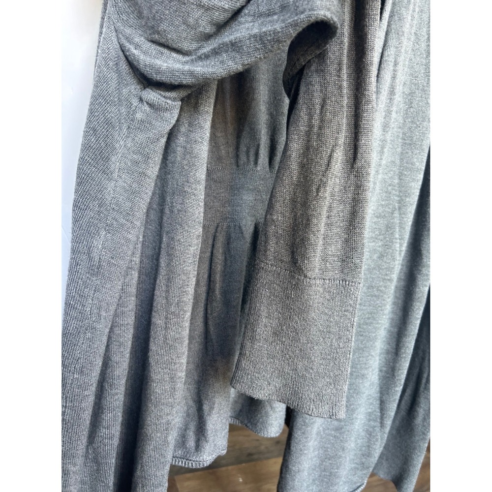 Cato Cardigan Women 18/20W Grey Excellent Open Front Empire Waist Rayon Knit - Picture 4 of 8